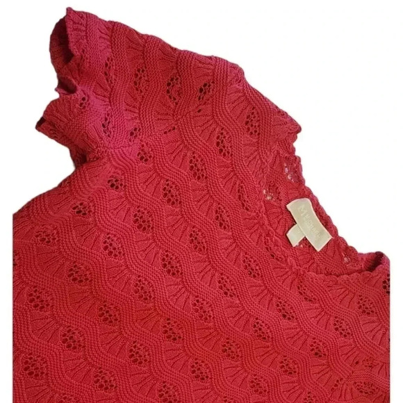 Michael Kors Crochet Fuchsia Dress  Size Medium - Picture 7 of 10